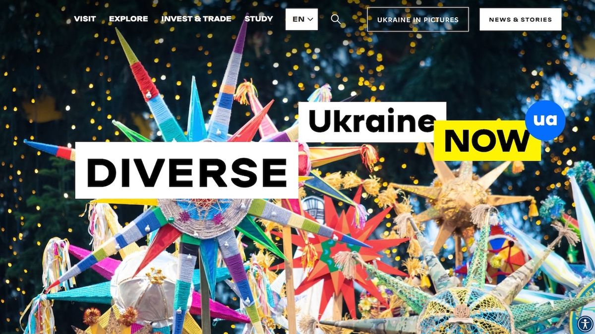 Hackerský útok vyřadil propagační web ukrajinského státu z provozu